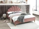 Ліжко двоспальне SANTANA VELVET 160x200 ант.троянда / дуб BL.52 SANTANAV160RDN Signal - зображення 1
