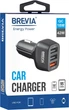 Автомобильное зарядное устройство для быстрой зарядки телефона Brevia ePower TriDrive 42W 3xUSB-A (46042TUB) - изображение 5