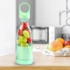 Беспроводной переносной блендер для смузи и коктейлей 300мл MINI JUICE, портативный аккумуляторный блендер-бутылка Зеленый DNJ-928-Green - изображение 1