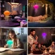 3D ночник-светильник настольный Медуза с подвижными щупальцами лампа RGB управление голосом (KI8215) - изображение 3