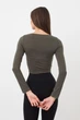 Кроп-топ Giulia 46/48(L/XL) Хаки (113716) - изображение 2