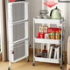 Этажерка на колесах Modern Home 3 яруса 45 х 30 х 76 см (50114) Белый - изображение 3
