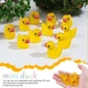 Утята пластиковые мелкие 16x18mm, 100шт комплект, Yellow-Transparent - изображение 3