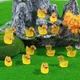 Утята пластиковые мелкие 16x18mm, 100шт комплект, Yellow-Transparent - изображение 6