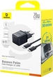Сетевое зарядное устройство Baseus Palm Fast Charger 1C 20W EU Cluster Black (with Baseus Mini White Cable USB-C to USB-C 60W (20V/3A) 1 м Cluster Black (P10111602113-01) - изображение 6