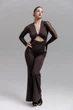 Комбінезон для танців хілз і тверк Diva Maxi Chocolate XS Коричневий (12055-XS) - изображение 1