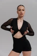Комбінезон для танців хілз і тверк Diva Black S Чорний (12052-S) - изображение 6