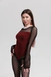 Комбінезон для танців хілз і тверк Force Maxi Bordeaux M Бордовий (12040-М) - изображение 3