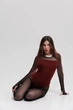 Комбінезон для танців хілз і тверк Force Maxi Bordeaux M Бордовий (12040-М) - изображение 11