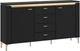 Комод Frisco Norica 1553х873х400 мм Черный матовый 2д4ш (23127-LAZK02) - изображение 1