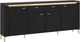 Комод Frisco Norica 2003х873х400 мм Черный матовый 4д2ш (23128-LAZK03) - изображение 1