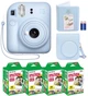 Набор Fujifilm INSTAX Mini 12 Pastel Blue голубая фотокамера мгновенной печати / картриджи 40 фото / чехол / ремешок / альбом (64 фото) / подарочная упаковка - изображение 1