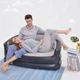 Надувний диван для кемпінгу Comfort Relax LAXZ-4311 Максимальне навантаження 200 кг Чорно-бежевий - зображення 5