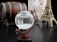 Барометр Штормгласс Глобус большой 22х14 см Storm glass на деревянной подставке - изображение 5