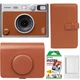 Набор камера моментальной печати Fujifilm Instax Mini Evo Hybrid Brown + чехол + фотопленка 20 шт + фотоальбом 108 + фоторамка - изображение 1