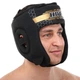 Шлем боксерский открытый PU Hard Touch 4234 размер S Black-Gold - изображение 9