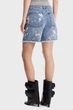 Жіночі блакитні джинсові шорти з візерунком BOYFRIEND DENIM SHORT Michael Kors 6 MS59066HME - зображення 4