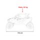 Samochód elektryczny dla dzieci Ramiz Buggy 4 x 4 KCK Biały (5903864943764) - obraz 19