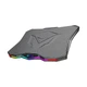 Підставка під ноутбук Gaming Cooling Pad CP4040 з підсвіткою RGB, 6 вентиляторів, 9-17 дюймів, чорна - зображення 2