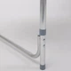 Раскладной комплект мебели 120×60×55 см белый складной стол с 4 стульями и отверстием для зонта - изображение 7
