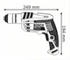 Профессиональная дрель электрическая безударная Bosch Professional GBM 10 RE : 600 Вт, 2600 об/мин, Нм 20 - изображение 4