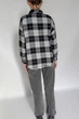 Сорочка в клітинку жіноча oversize Apmi XXL чорний - зображення 6
