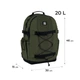 Рюкзак для подростка (городской) GoPack Education Teens, унисекс, хаки (GO25-186L-3) - изображение 11
