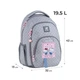 Рюкзак школьный для подростка ортопедический Kite Education Teens Hello Kitty, для девочек, серый (HK25-905M) - изображение 2