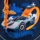 Рюкзак школьный полукаркасный ортопедический для первоклассника Kite Education Hot Wheels, для мальчиков, синий (HW25-724S) - изображение 6