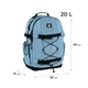 Рюкзак для подростка (городской) GoPack Education Teens, для девочек, голубой (GO25-186L-2) - изображение 2