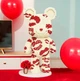 Конструктор Magic Blocks в виде мишки Bearbrick "Kisses” 43 см - изображение 1