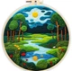 Набір для валяння картини з вовни Forest River, фелтінг, набір для рукоділля, творчості, Panalisa (106414814) - зображення 1