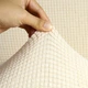 Водоотталкивающий универсальный чехол на кресло трикотаж-жатка Homytex, 90x140 см Кремовый - изображение 4