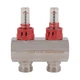Коллектор латунный с расходомерами и евроконусами Thermo Alliance Standart 1" на 2 выхода TAS235W2E - изображение 5