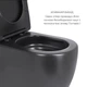 Унитаз напольный Robin Ultra Quiet QT13226083AMB 660x360x855 Black + Биде напольное Robin QT13442141CMB 565x360x405 Black - изображение 4