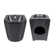Унитаз напольный Robin Ultra Quiet QT13226083AMB 660x360x855 Black + Биде напольное Robin QT13442141CMB 565x360x405 Black - изображение 8