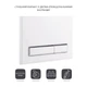Панель смыва для унитаза Qtap Nest QT0111M08V1384W - изображение 3
