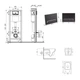 Готовое решение Qtap для ванной комнаты: подвесной унитаз Crow Ultra Quiet 520×360×290 + комплект инсталляции Nest 4 в 1 (линейная клавиша Matt Black) - изображение 2