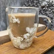 Чашка с двойным дном и лепестками "Petals", 300мл (Стеклянная кружка с двойным дном) - изображение 7