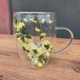 Чашка з подвійним дном і сухоцвітами "Dry flowers", 300мл (Скляна чашка з подвійними стінками) - зображення 10