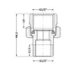 Американка латунна Thermo Alliance Standart 1/2" ВН (внутрішня/зовнішня), з конічним ущільненням (EPDM кільце), нікельована, PN25 - зображення 2
