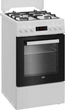 Плита Beko FSM52330DWDS комби, 60л, 50x60см, дисплей, конвекция, чугун, белый - изображение 4