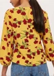 Топ женский в цветочный принт TopShop Желтый 16754 S (на укр 40-42) - изображение 2