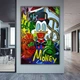 Картина на холсте 40х60см - Скрудж Money eyes. Интерьерная картина на холсте для дома и офиса. Яркий постер - изображение 1