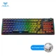 Геймерська бездротова (Bluetooth + 2,4G) клавіатура з Hot-swap AULA F98 Pro RGB, Transparent Keycaps, 99 Key, УКР/АНГЛ Black/Чорна (F98PROTB) - изображение 1