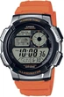 Спортивные мужские часы Casio электронные с полимерным ремешком кварцевые Оранжевые (33-102- Ae-1000W-4B(A)) - изображение 1