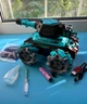 Танк на радіокеруванні KT907A(Turquoise) стріляє гелем, звук, світло - зображення 4