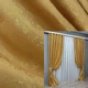 Комплект готовых штор VR-Textil Жаккард Мрамор Al1 № 614ш Золотистый 150х290 см 2 шт (33-0135) - изображение 1