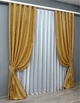 Комплект готовых штор VR-Textil Жаккард Мрамор Al1 № 614ш Золотистый 150х290 см 2 шт (33-0135) - изображение 4