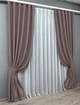 Комплект готовых штор VR-Textil Блекаут Bagema Rvs № 1245ш Пудровый 150х270 см 2 шт (33-0062) - изображение 3
